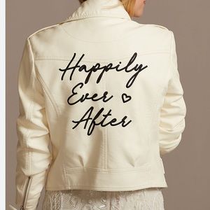 Wedding Happily ever after moto jacket
